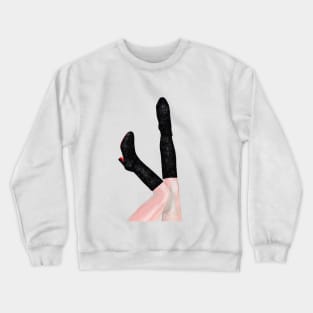 Eras Tour black glitter boots/lavender haze Crewneck Sweatshirt